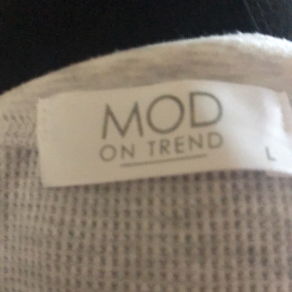 Long sleeve ribbed crop top - Picture 2 of 2